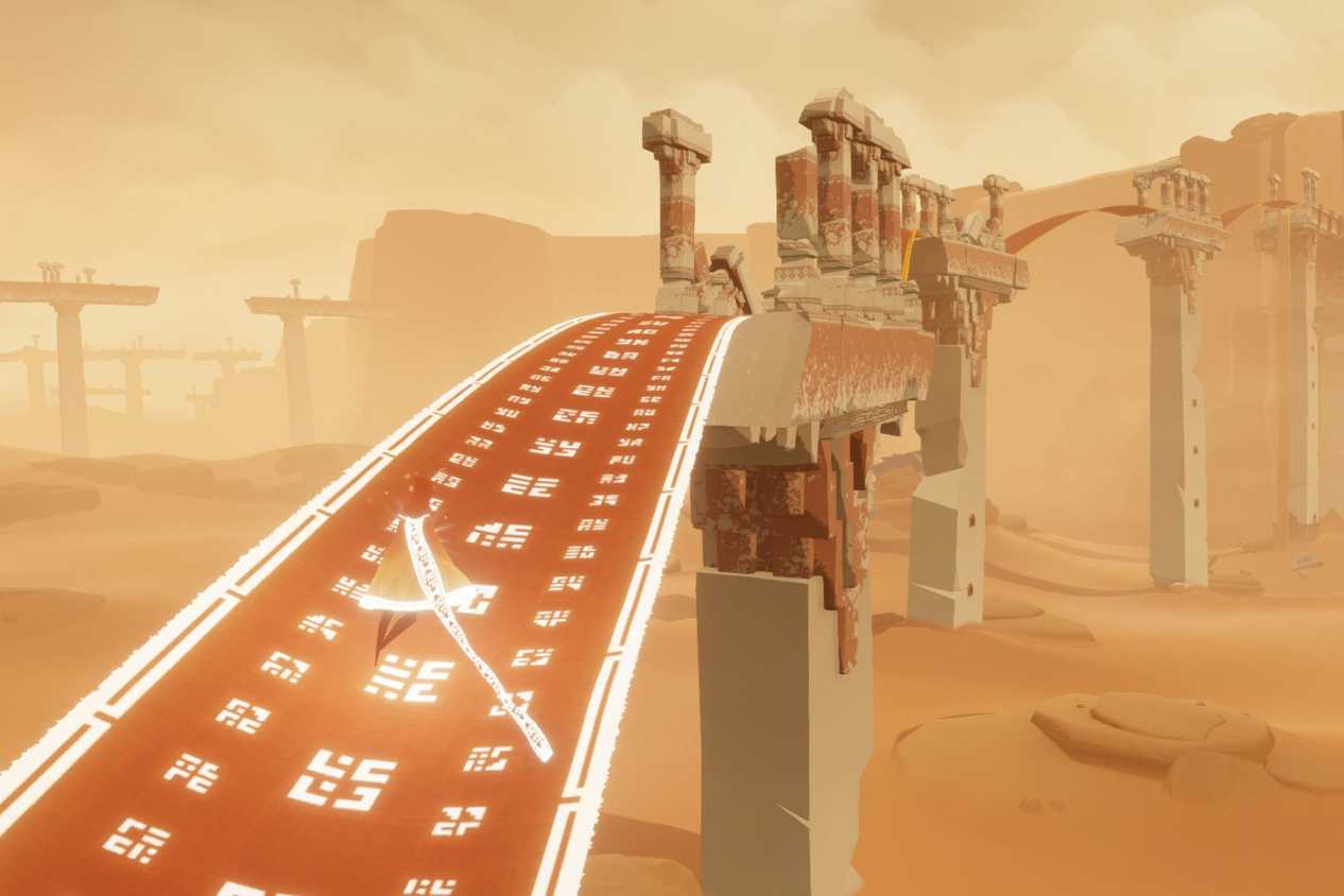 Screenshot from the game Journey