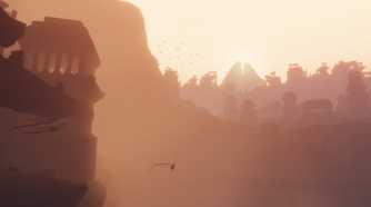 Screenshot from the game Journey