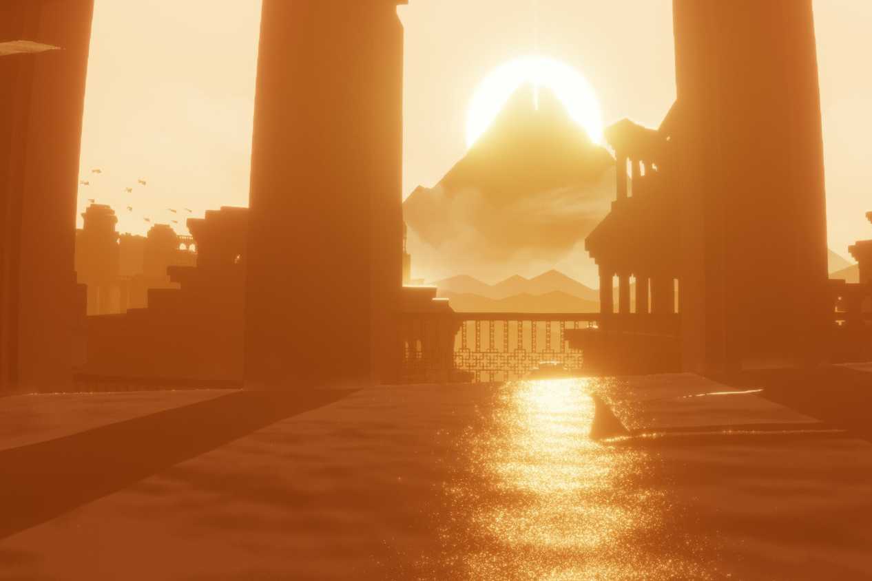 Screenshot from the game Journey