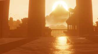 Screenshot from the game Journey