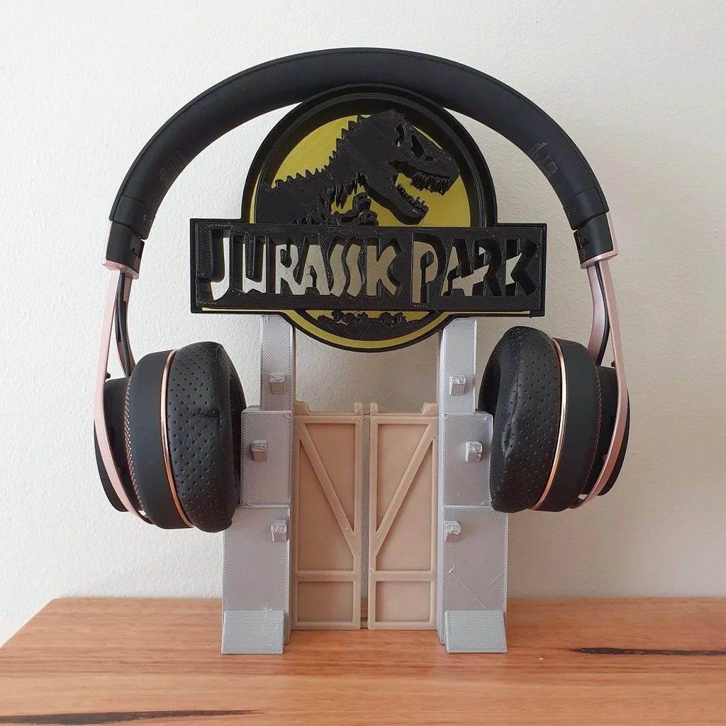 Jurassic Park headset stand