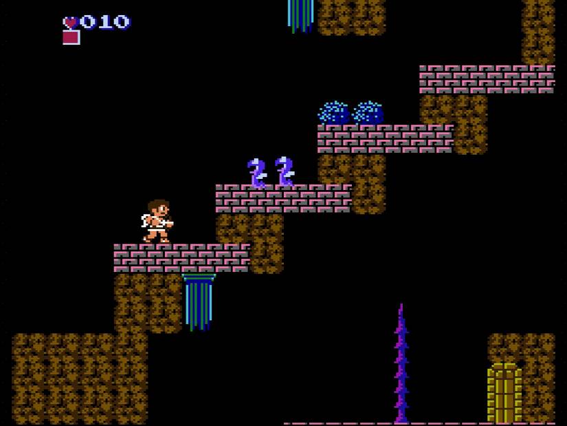 Screenshot of Kid Icarus on the NES