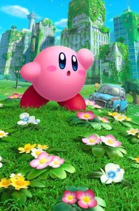 Poster for the video game Kirby and the Forgotten Land