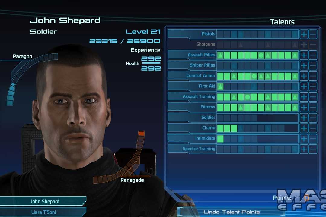 Screenshot from the video game Mass Effect