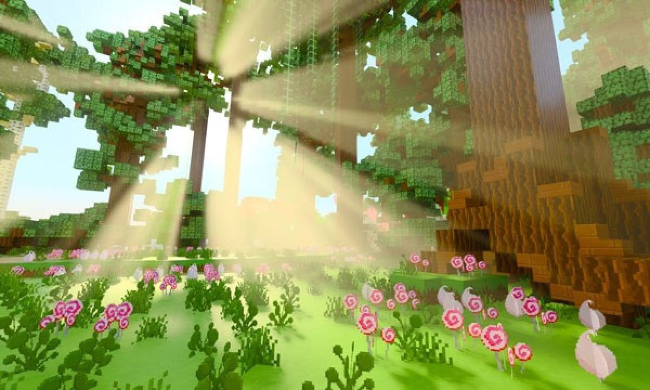 screenshot of minecraft rtx