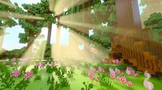 screenshot of minecraft rtx
