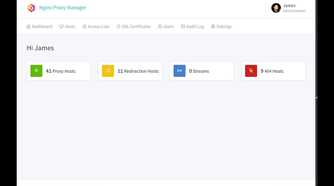 nginx proxy manager dashboard