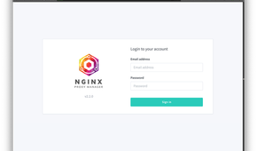 nginx proxy manager login screen