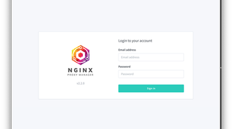 nginx proxy manager login screen
