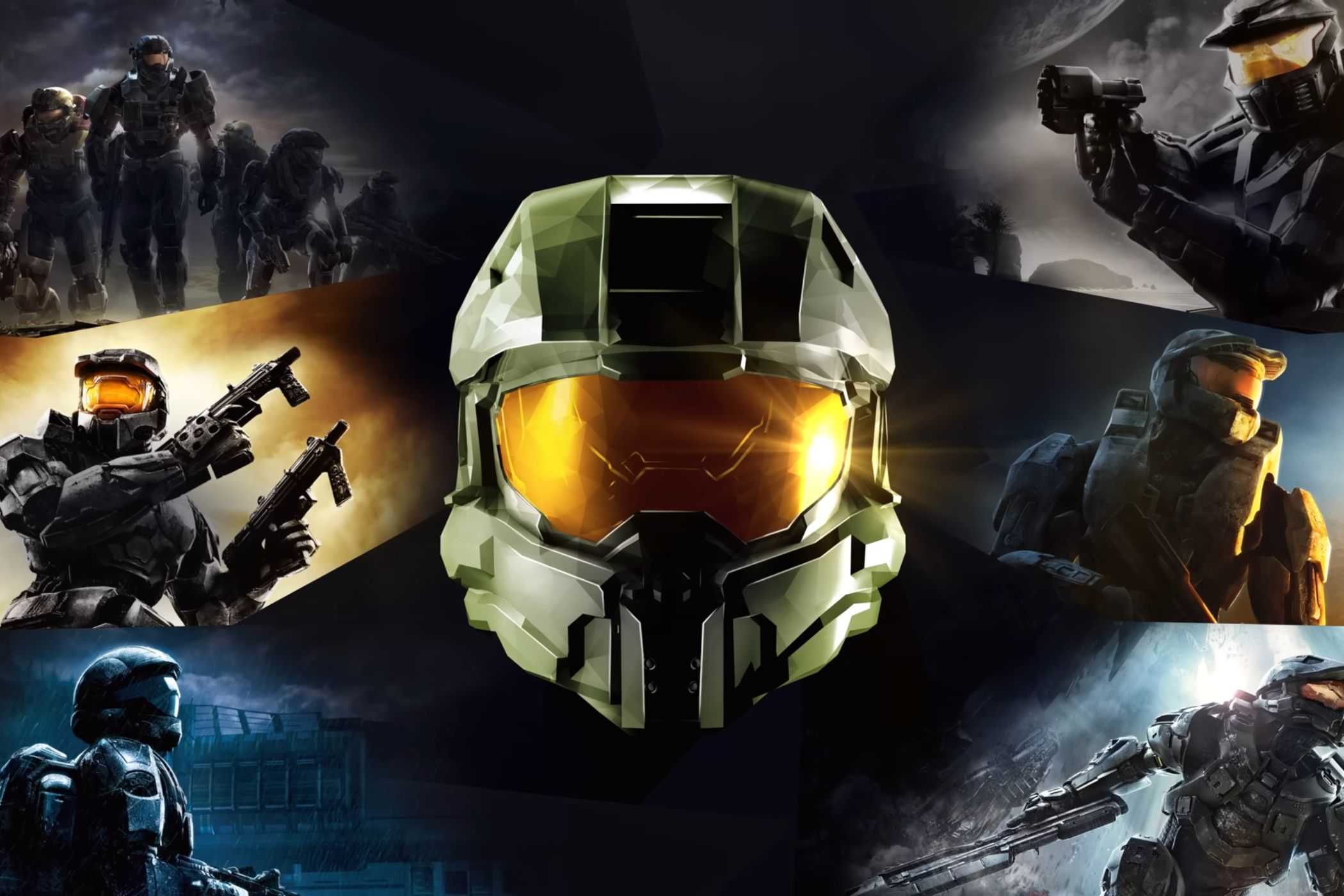 Halo: The Master Chief Collection Master Chief logo and game images