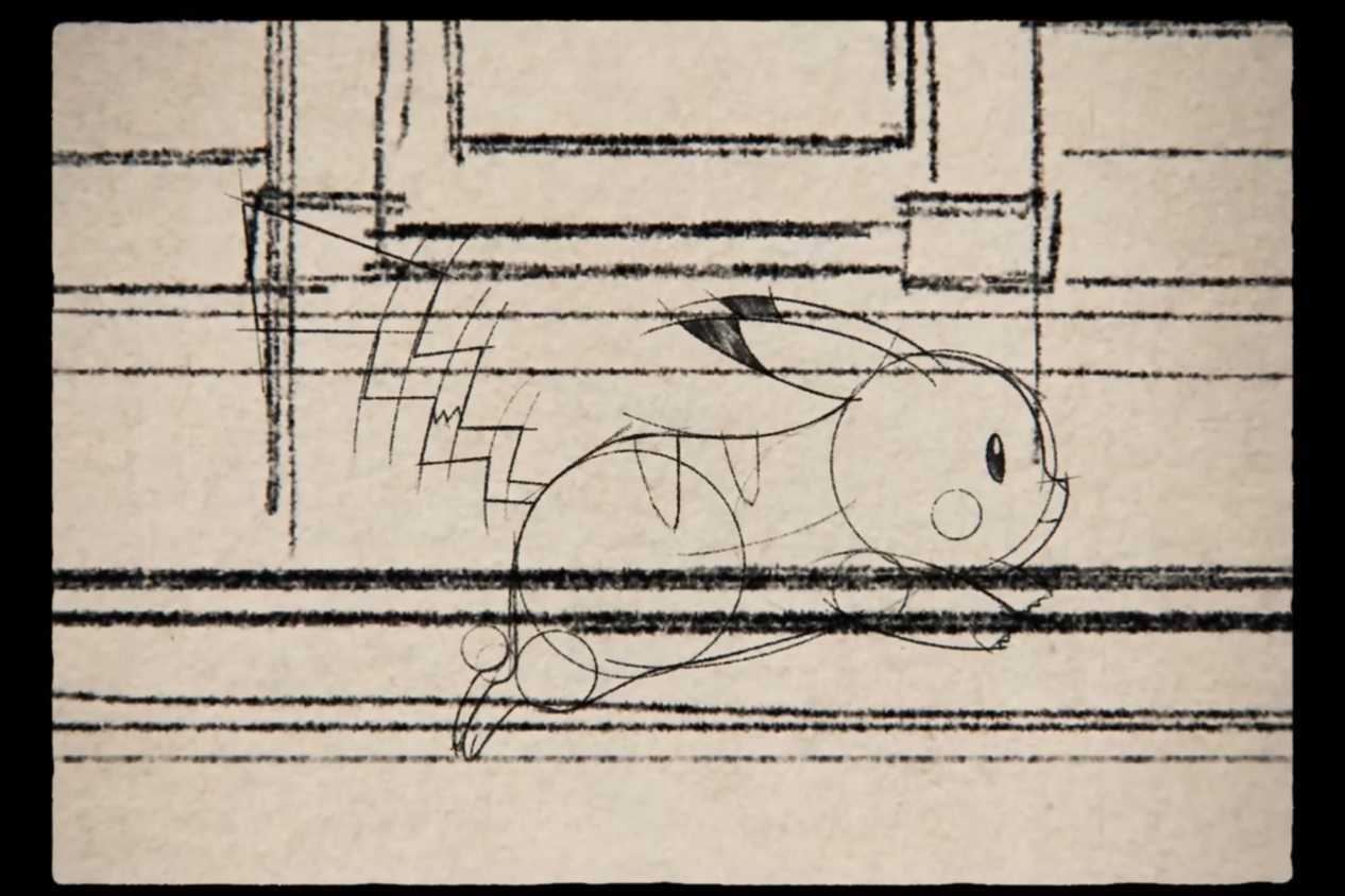 Pokémon Legends Z-A drawing of Pikachu running
