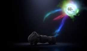 Super Smash Bros Ultimate Mario statue receiving soul