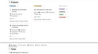 Notion Kanban Active View