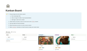 Notion Kanban Instructions