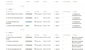 Notion Kanban Tasks Backlog