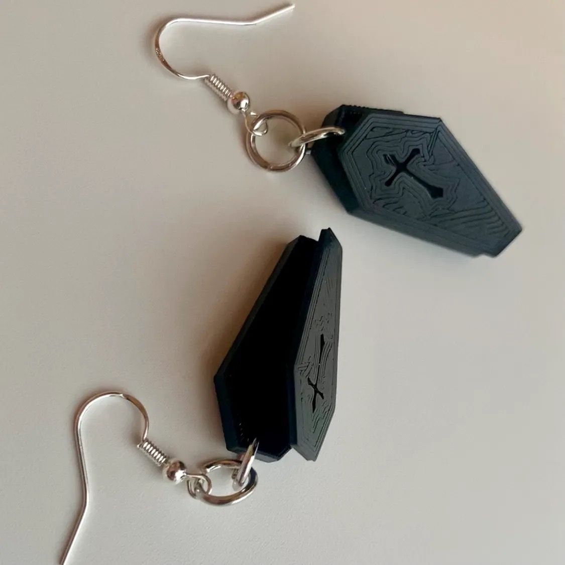 Open Coffin Earrings