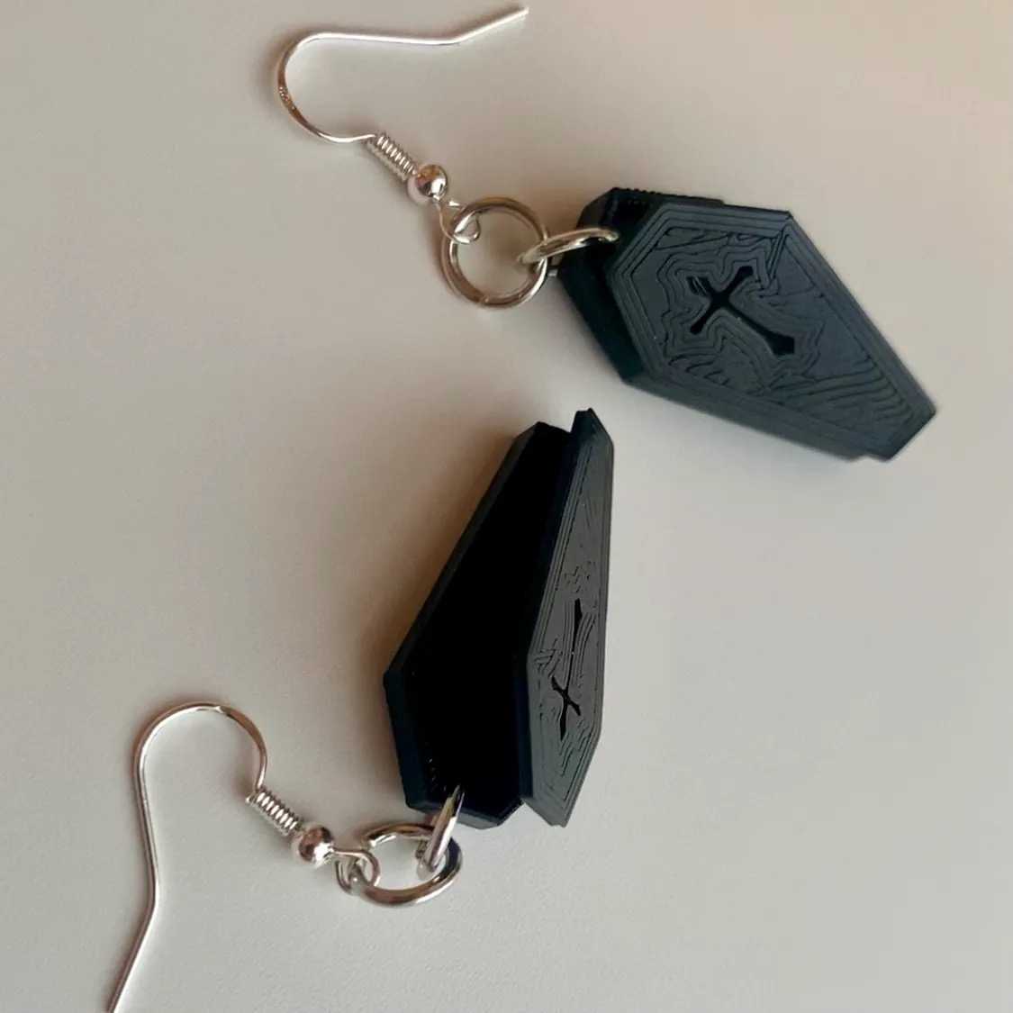 Open Coffin Earrings