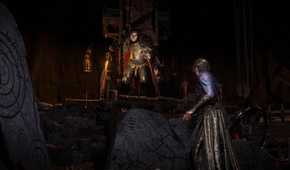 Path of Exile 2 Act One Baron looking down on sorceress