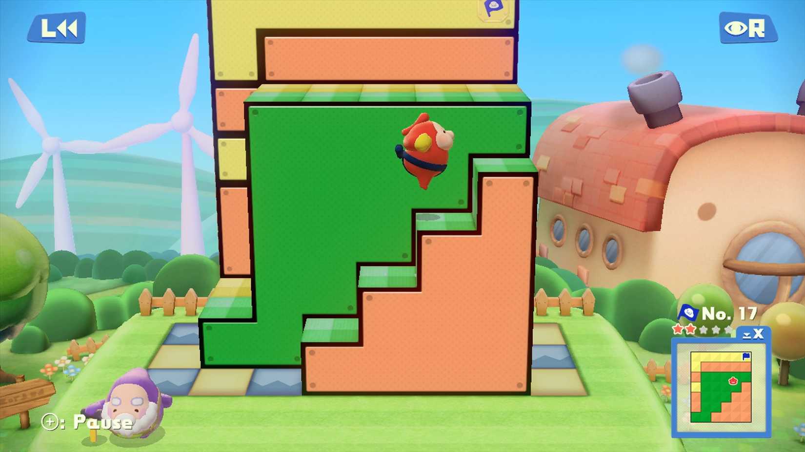 Screenshot of a level in Pushmo World on the Wii U