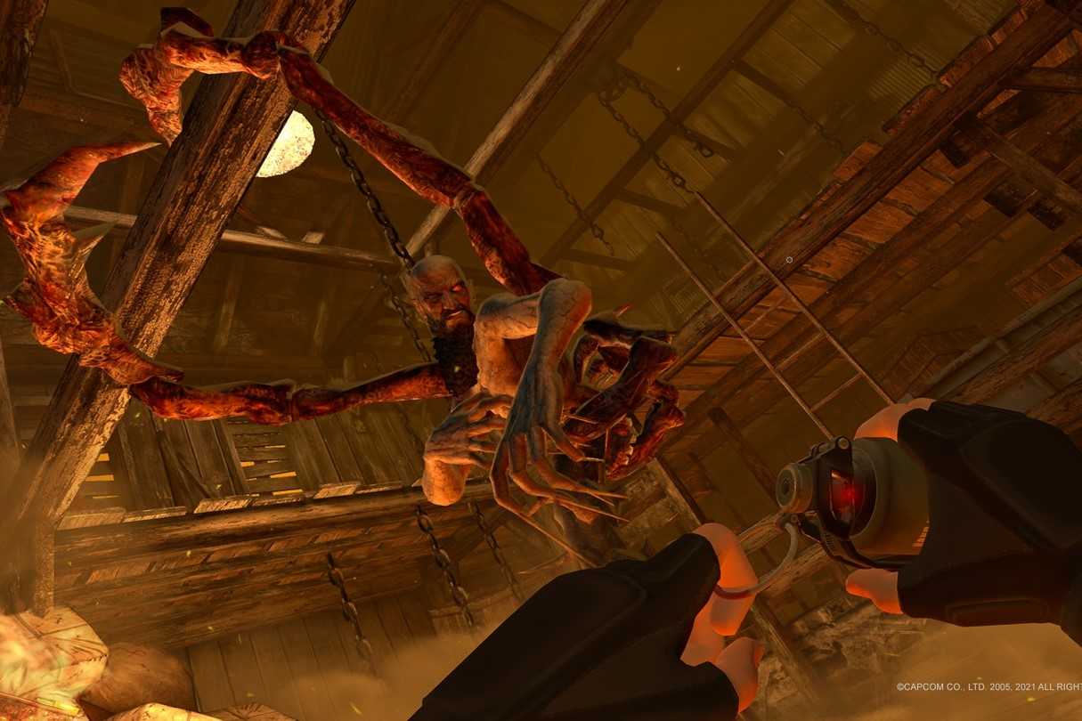 Screenshot from the video game Resident Evil 4 VR