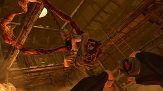 Screenshot from the video game Resident Evil 4 VR
