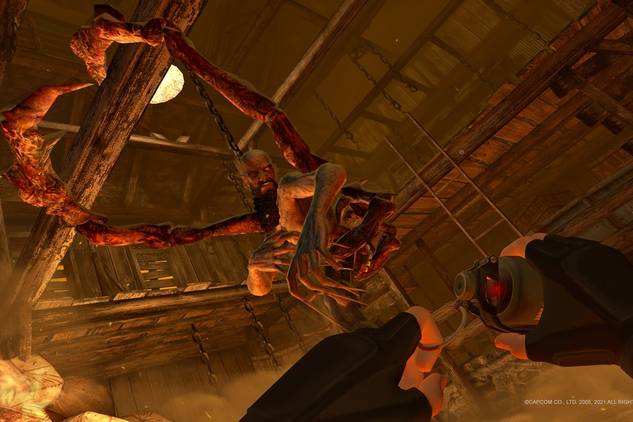 Screenshot from the video game Resident Evil 4 VR