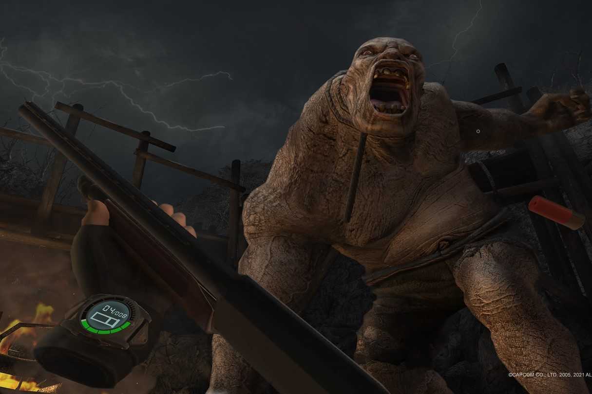 Screenshot from the video game Resident Evil 4 VR