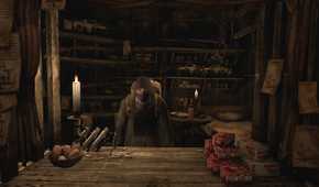 Screenshot from the video game Resident Evil 4 VR