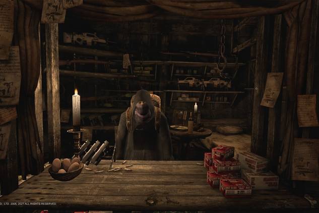 Screenshot from the video game Resident Evil 4 VR