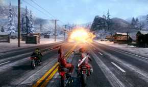 Screenshot from the game Road Redemption