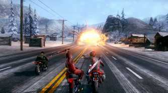 Screenshot from the game Road Redemption