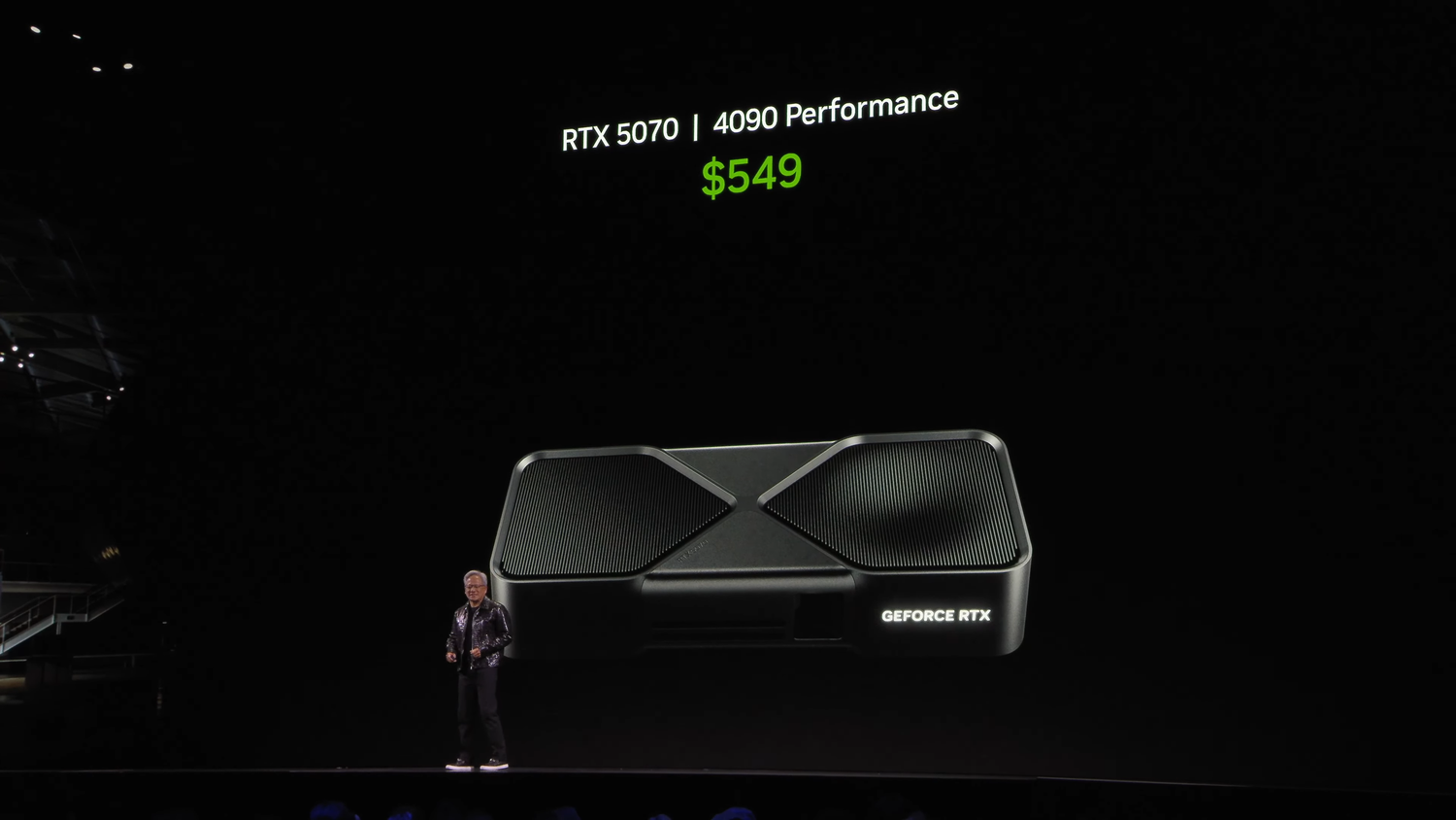 RTX 5070 performance claim by Jensen Huang at CES 2025