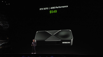 RTX 5070 performance claim by Jensen Huang at CES 2025