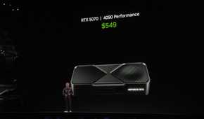 NVIDIA showing off the 5070 at their CES 2025 keynote