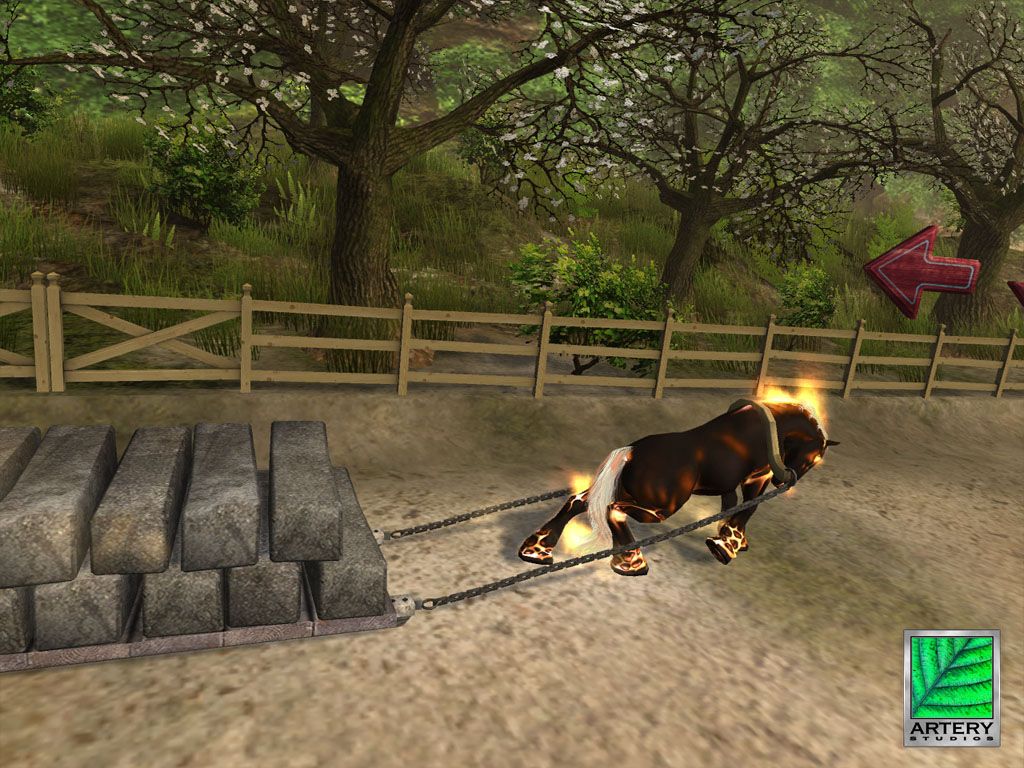 A screenshot from the game Secret of the Magic Crystals