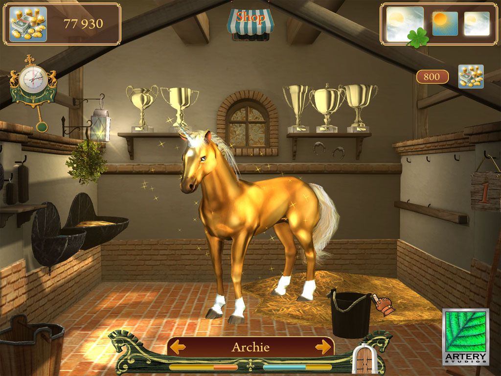 A screenshot from the game Secret of the Magic Crystals