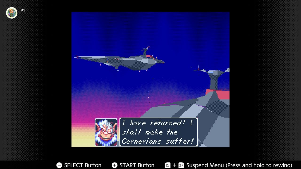 Screenshot of the intro sequence in Star Fox 2 for the SNES captured on the Nintendo Switch Online app