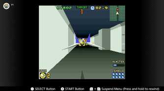 Screenshot of a third person dogfight in Star Fox 2 for the SNES captured on the Nintendo Switch Online app