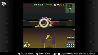 Screenshot of a third person fight using the walker in Star Fox 2 for the SNES captured on the Nintendo Switch Online app