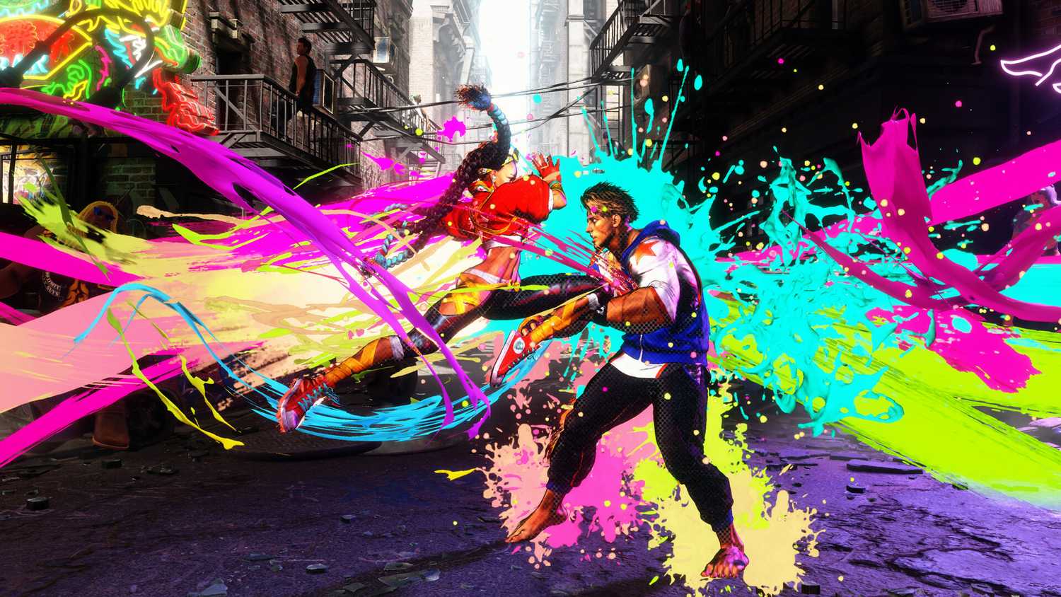 A screenshot of gameplay from Street Fighter 6.