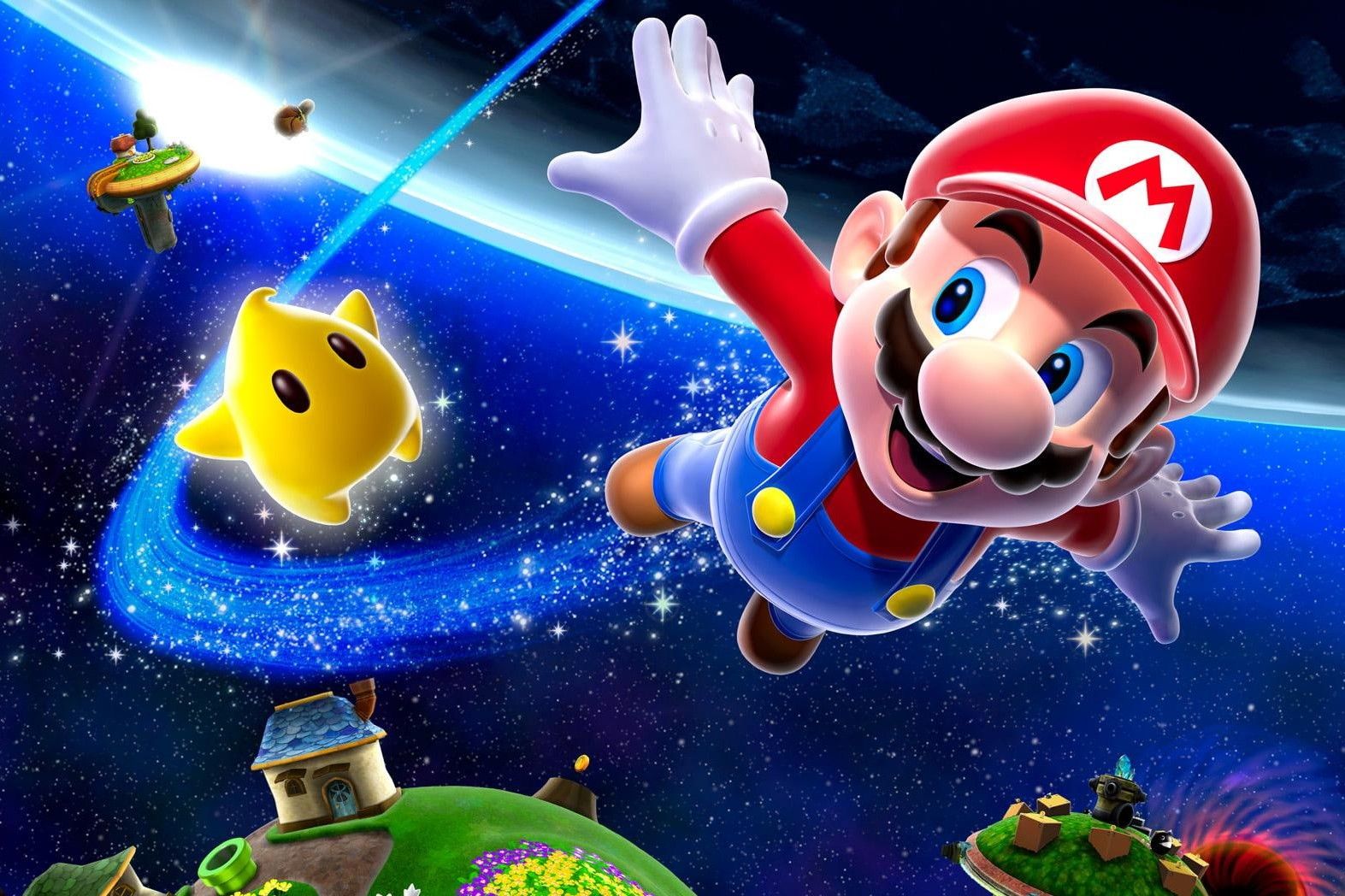Main key art from Super Mario Galaxy