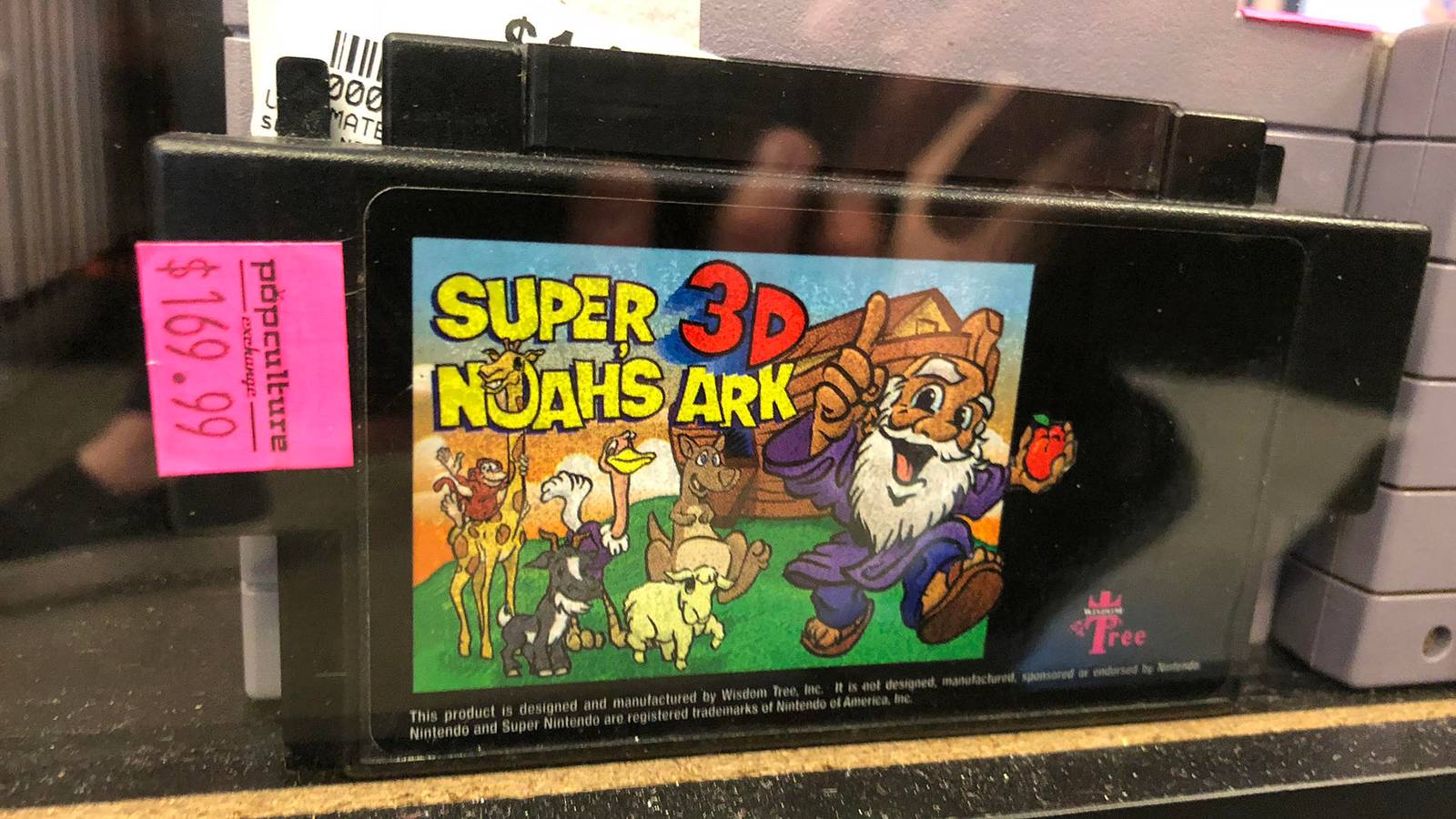 Super Noah's Ark 3D selling in a store for $169.99 as a collector's item