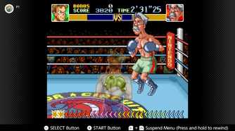 Screenshot of a fight in Super Punch-Out!! for the SNES captured on the Nintendo Switch Online app