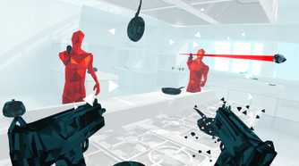 Screenshot from the video game Superhot VR