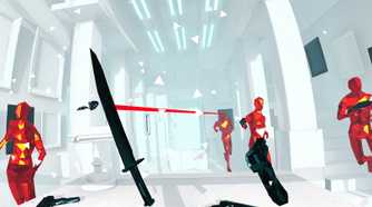 Screenshot from the video game Superhot VR