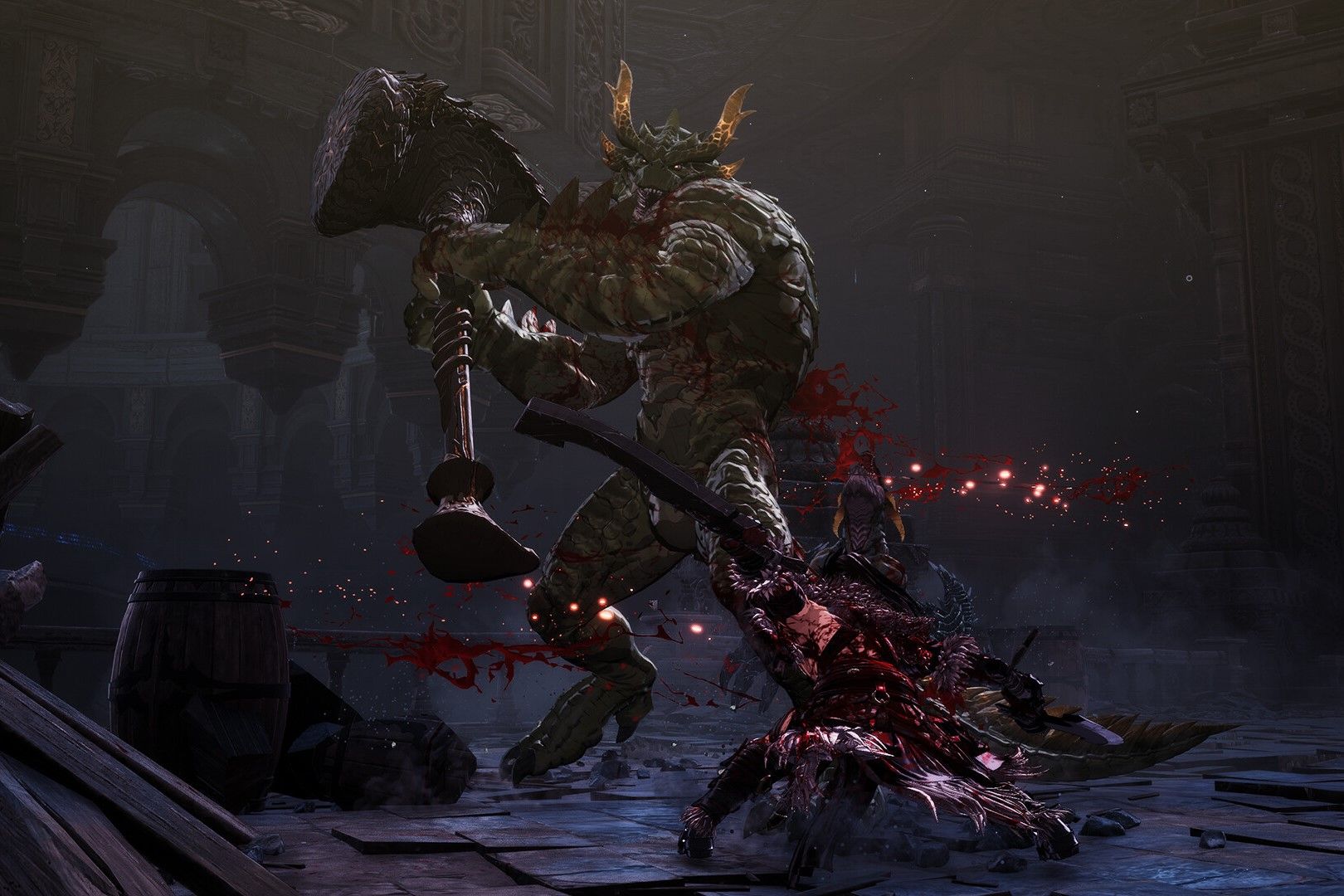 Screenshot from the video game The First Berserker: Khazan
