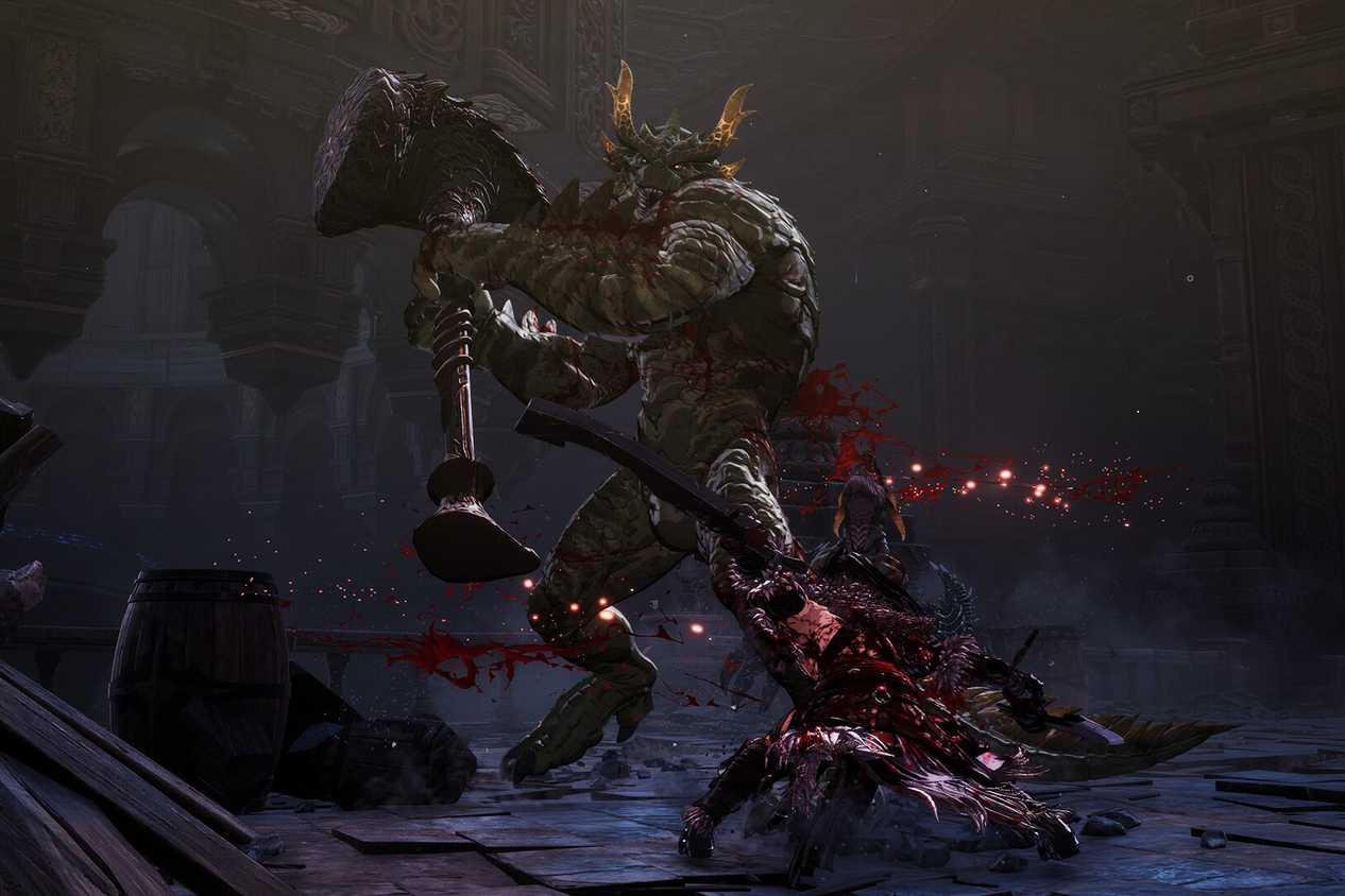 Screenshot from the video game The First Berserker: Khazan