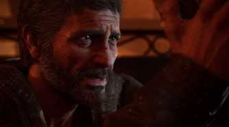 Screenshot from the video game The Last of Us Part 1 showing Joel