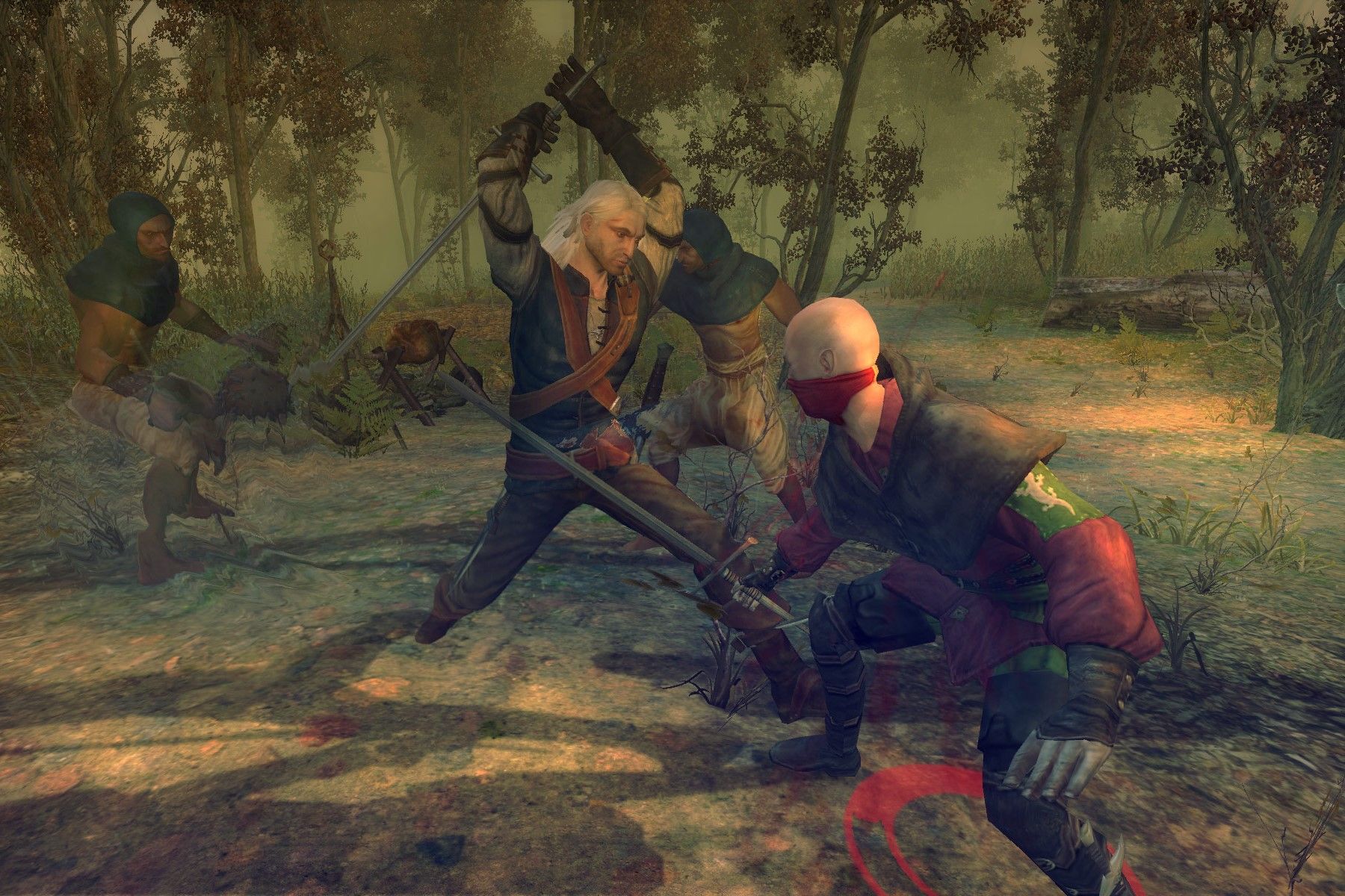 Screenshot from the video game The Witcher