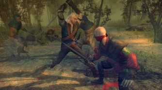 Screenshot from the video game The Witcher